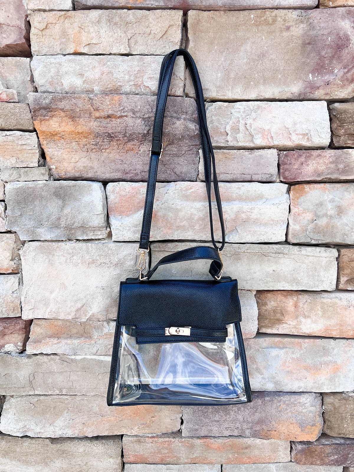 [Clearly Handbags] The Susan in Black - The Pink Pineapple 850