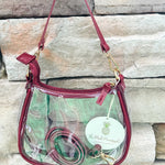 Clearview Crossbody Stadium Bag in Garnet - The Pink Pineapple 850