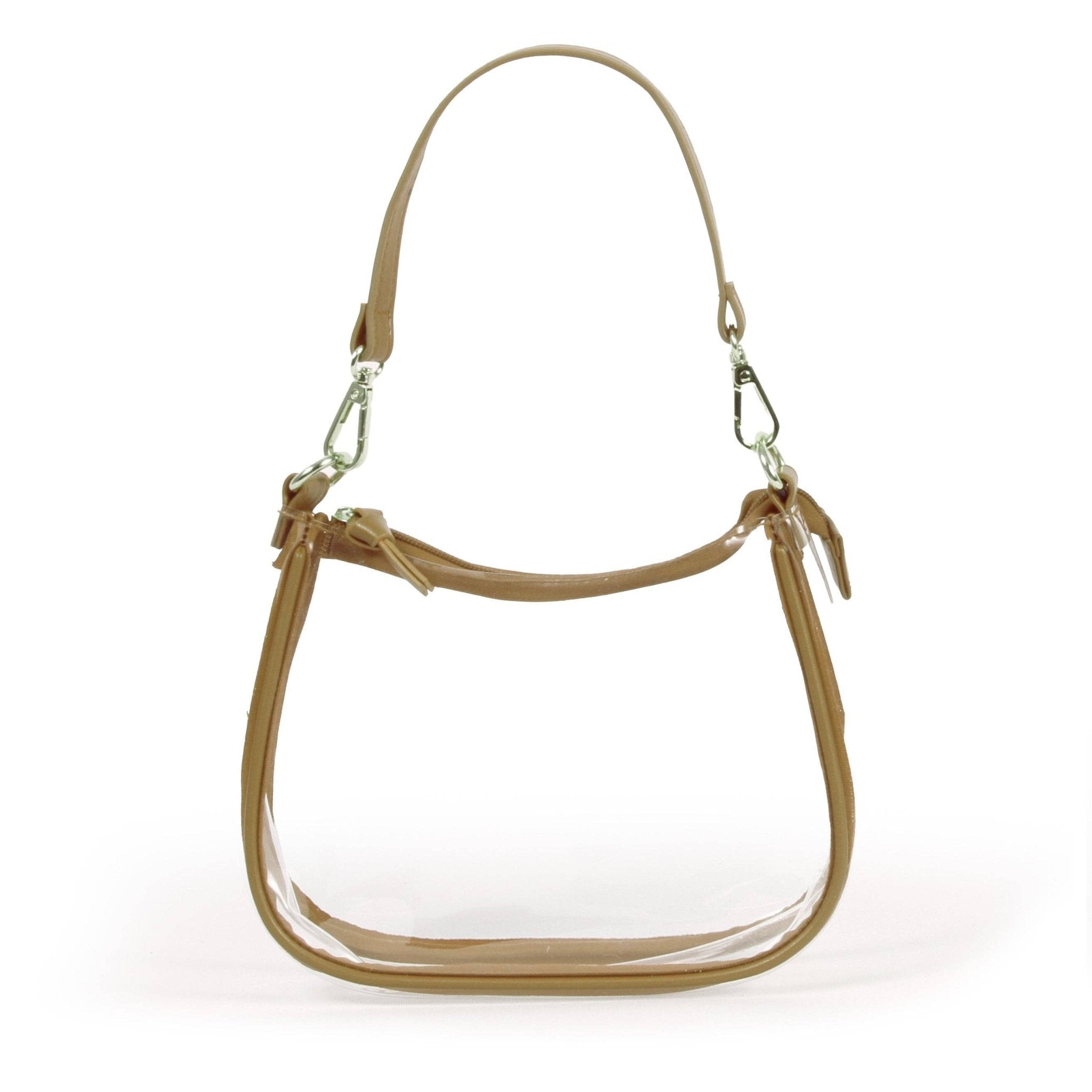 Clearview Crossbody Stadium Bag in Gold - The Pink Pineapple 850