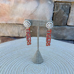 Clemson Tigers Pearl Drop Enamel Earrings - The Pink Pineapple 850