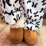 Cloud Nine Sherpa - Lined Platform Slippers in Camel - The Pink Pineapple 850