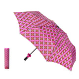 pink clover pattern umbrella in bottle case