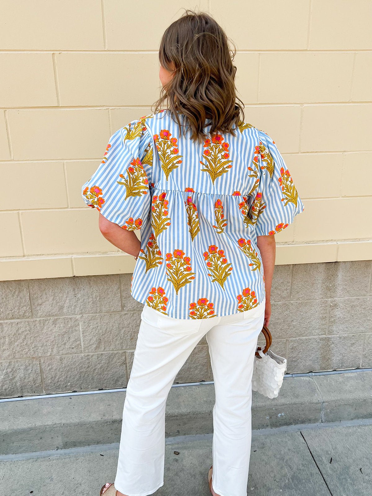 Coastal Bloom Tassel Blouse - The Pink Pineapple 850