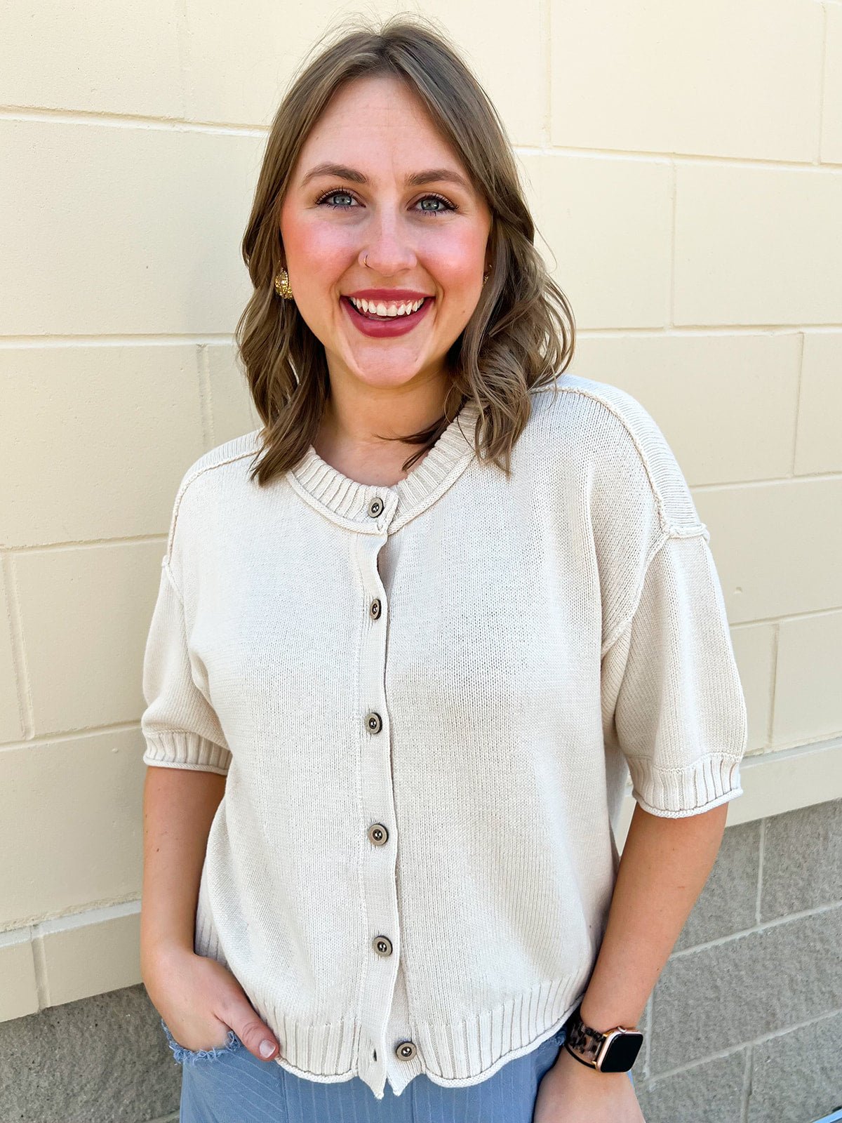 Coastal Breeze Knit Top - The Pink Pineapple 850