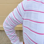 Coastal Candy Stripe Cardigan - The Pink Pineapple 850
