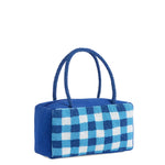 Coastal Check Beaded Mini Tote Bag - The Pink Pineapple 850