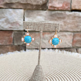 Coastal Chic Pearl Square Earrings in Turquoise - The Pink Pineapple 850