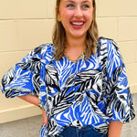 Coastal Current Mandarin Top - The Pink Pineapple 850
