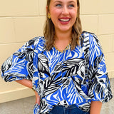 Coastal Current Mandarin Top - The Pink Pineapple 850