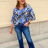 Coastal Current Mandarin Top - The Pink Pineapple 850