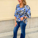 Coastal Current Mandarin Top - The Pink Pineapple 850