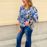 Coastal Current Mandarin Top - The Pink Pineapple 850