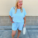 Coastal Ease Textured Knit Set - The Pink Pineapple 850