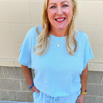 Coastal Ease Textured Knit Set - The Pink Pineapple 850