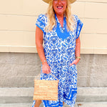 Coastal Glow Wide Brim Hat in Blue - The Pink Pineapple 850