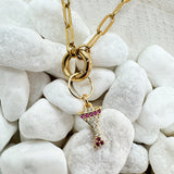 Cocktail Charm - The Pink Pineapple 850