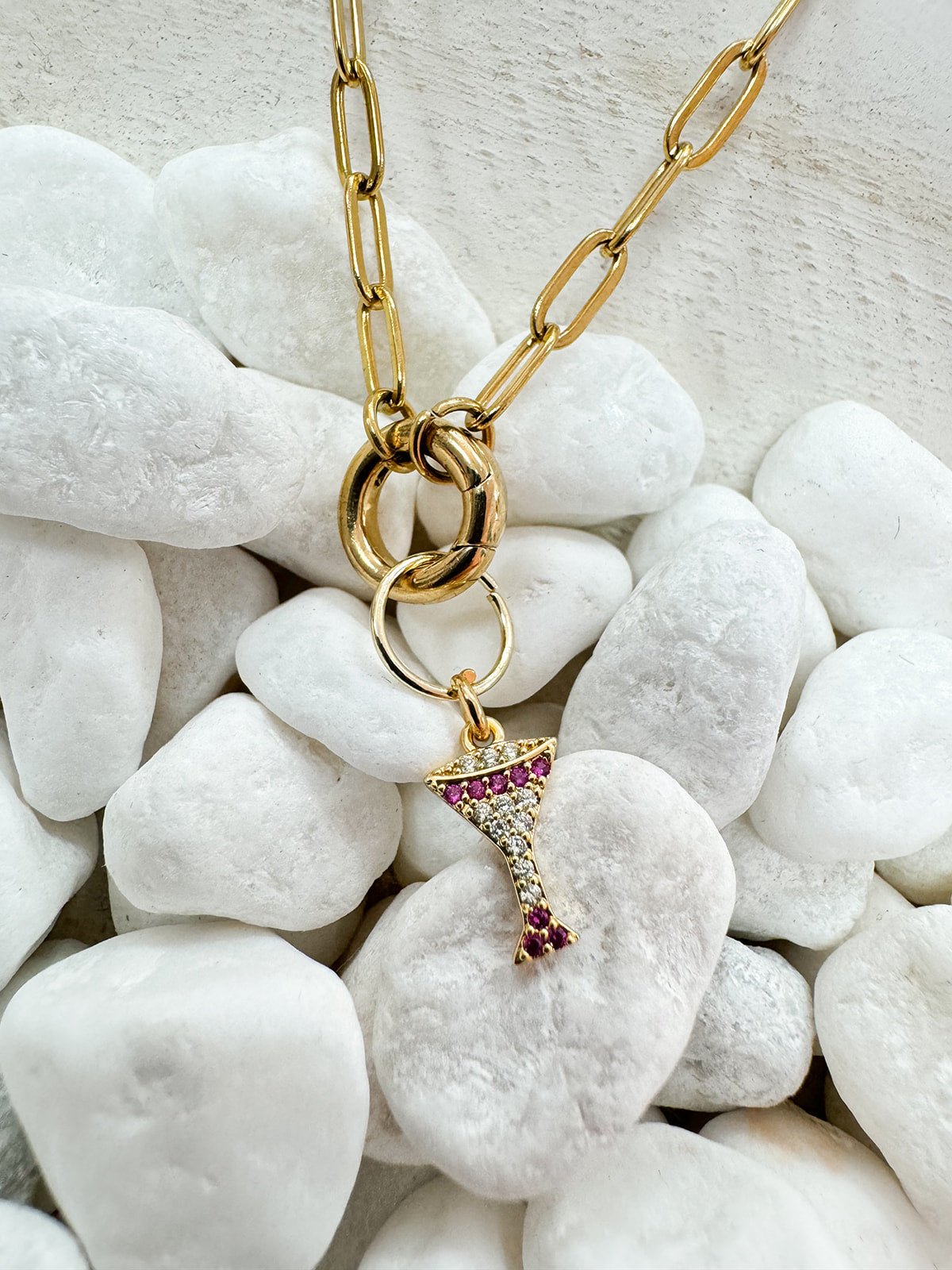 Cocktail Charm - The Pink Pineapple 850