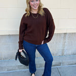 Cocoa Comfort Knit Sweater - The Pink Pineapple 850