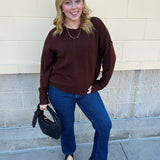 Cocoa Comfort Knit Sweater - The Pink Pineapple 850