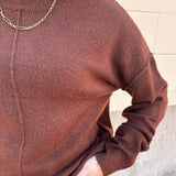 Cocoa Comfort Knit Sweater - The Pink Pineapple 850