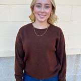Cocoa Comfort Knit Sweater - The Pink Pineapple 850