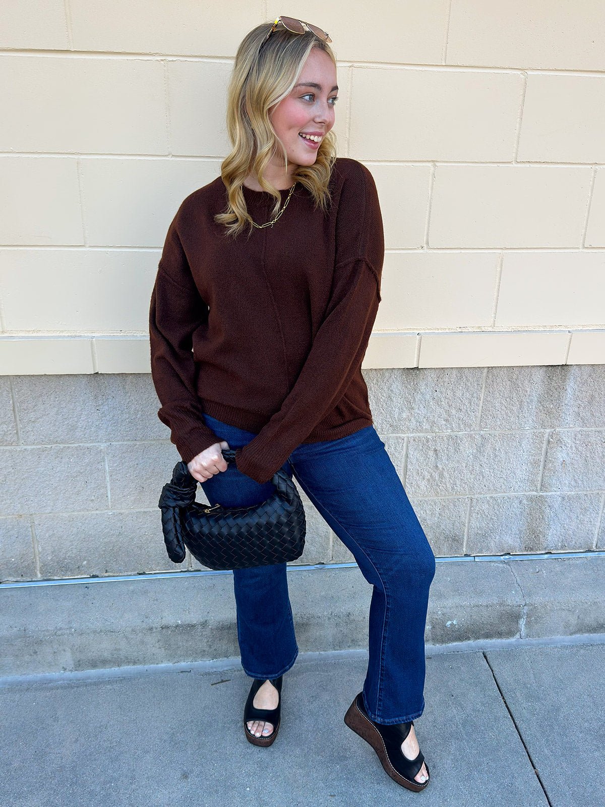 Cocoa Comfort Knit Sweater - The Pink Pineapple 850