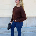 Cocoa Comfort Knit Sweater - The Pink Pineapple 850