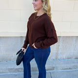 Cocoa Comfort Knit Sweater - The Pink Pineapple 850