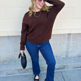 Cocoa Comfort Knit Sweater - The Pink Pineapple 850