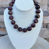 Cocoa Crush Beaded Necklace - The Pink Pineapple 850