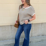 Cocoa Hour Knit Top - The Pink Pineapple 850