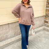 Cocoa Sands Half - Zip - The Pink Pineapple 850