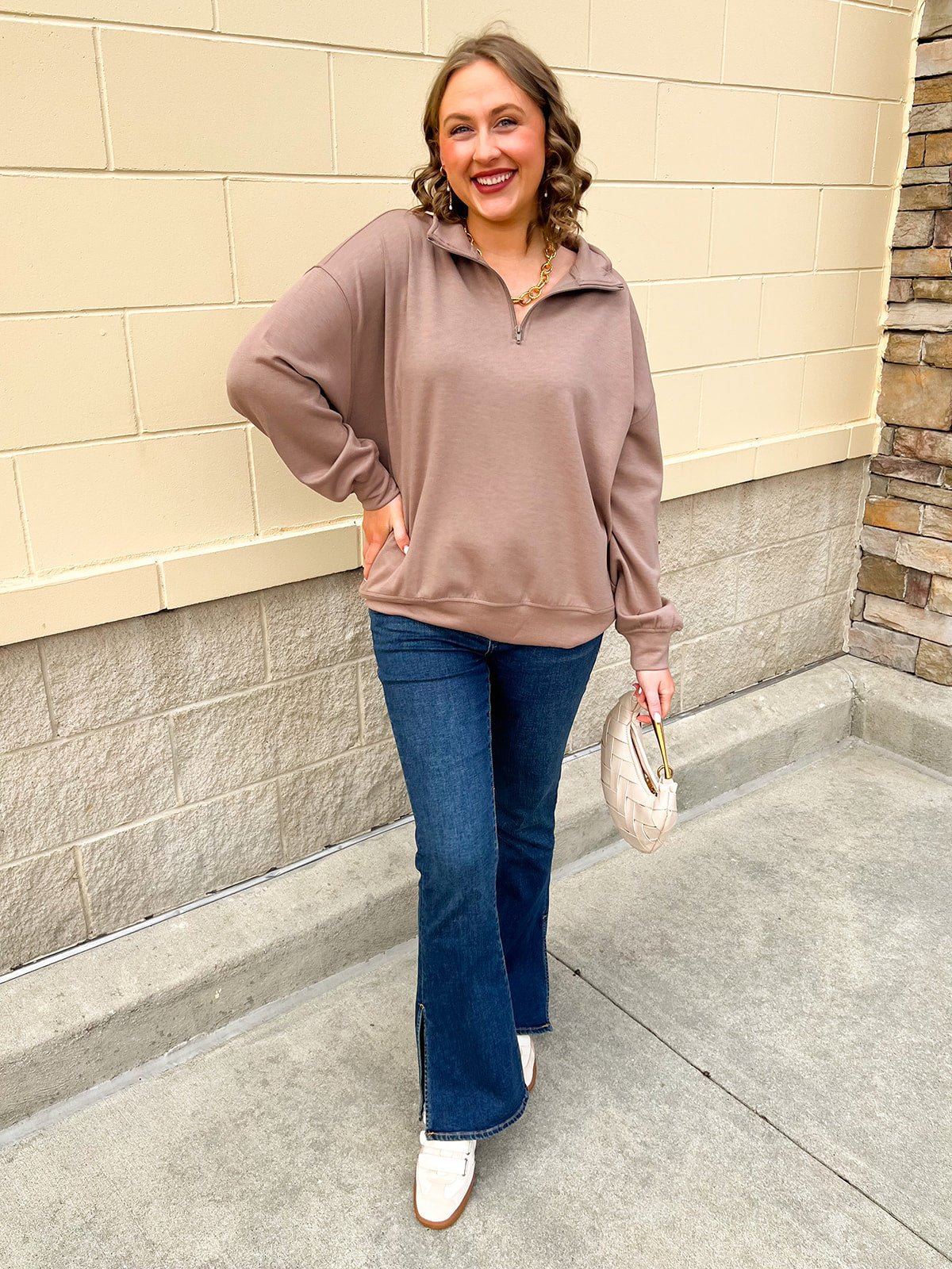 Cocoa Sands Half - Zip - The Pink Pineapple 850