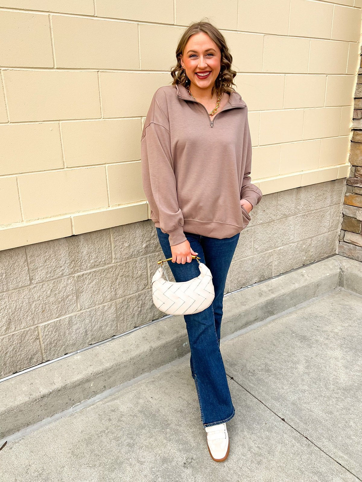 Cocoa Sands Half - Zip - The Pink Pineapple 850