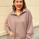 Cocoa Sands Half - Zip - The Pink Pineapple 850