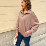 Cocoa Sands Half - Zip - The Pink Pineapple 850