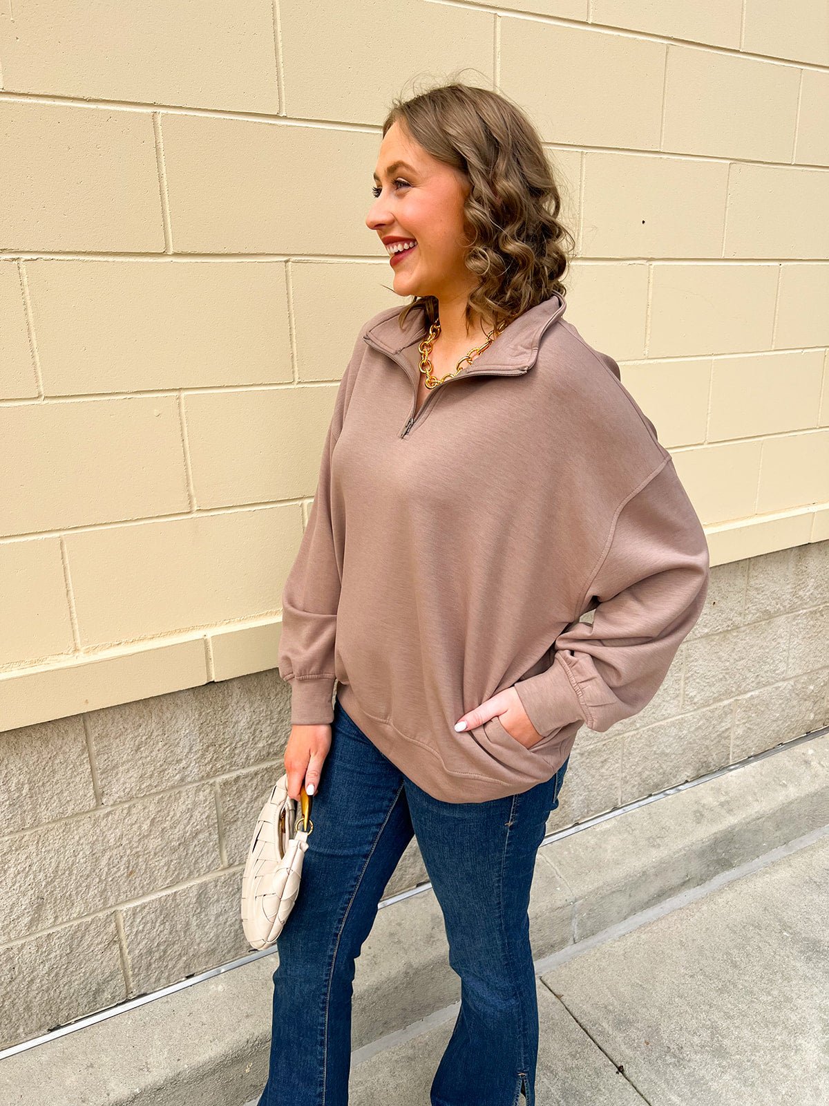 Cocoa Sands Half - Zip - The Pink Pineapple 850