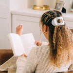 Coconut White Large Flat Round Clip - The Pink Pineapple 850