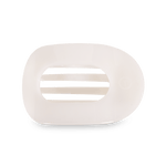 Coconut White Large Flat Round Clip - The Pink Pineapple 850