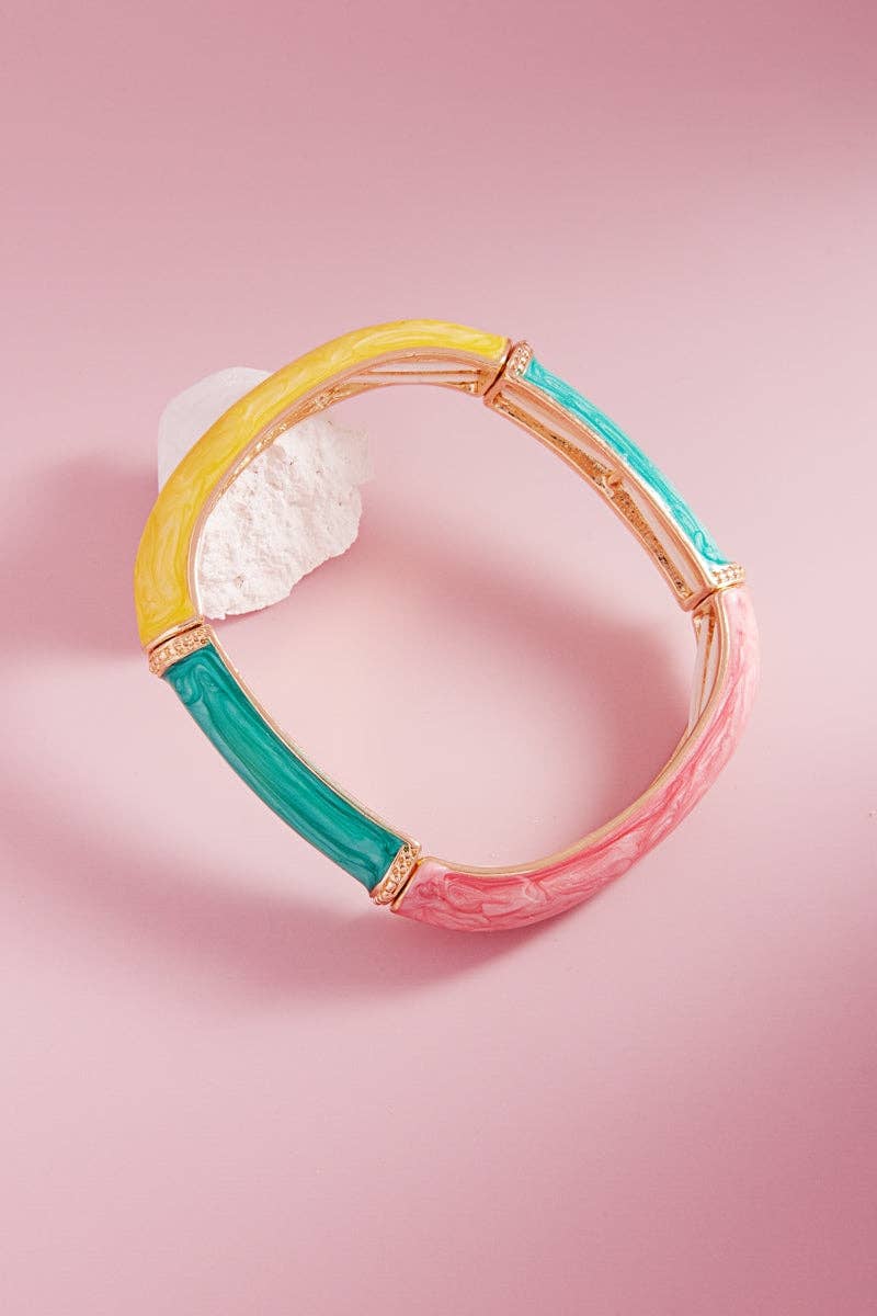 Color Pop Squares Bracelet – Multicolor - The Pink Pineapple 850
