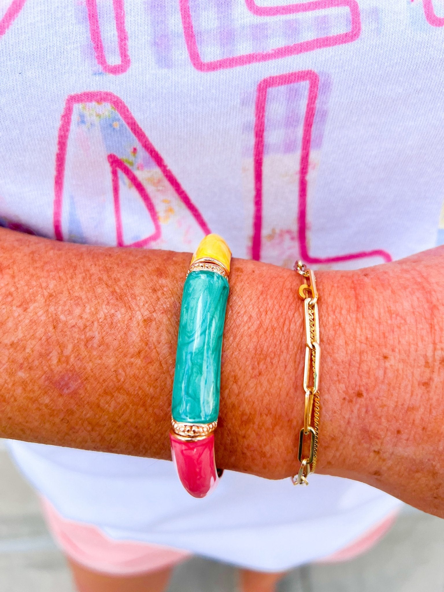 Color Pop Squares Bracelet – Multicolor - The Pink Pineapple 850