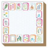 Colorful Mahjong Tiles & Florals Luxe Mini Notepad - The Pink Pineapple 850