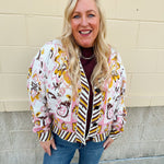 Coral Sands Button - Front Sweater - The Pink Pineapple 850