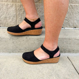 [Corkys] All In Black Wedges - The Pink Pineapple 850