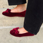 [Corkys] Burgundy Belle Velvet Flats - The Pink Pineapple 850