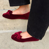 [Corkys] Burgundy Belle Velvet Flats - The Pink Pineapple 850