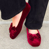 [Corkys] Burgundy Belle Velvet Flats - The Pink Pineapple 850