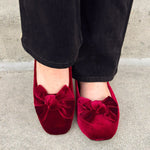 [Corkys] Burgundy Belle Velvet Flats - The Pink Pineapple 850
