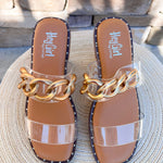 [Corkys] Catch Flights Not Feelings Sandals in Deep Brown - The Pink Pineapple 850