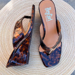 [Corkys] Dock Party Wedges in Tortoise - The Pink Pineapple 850